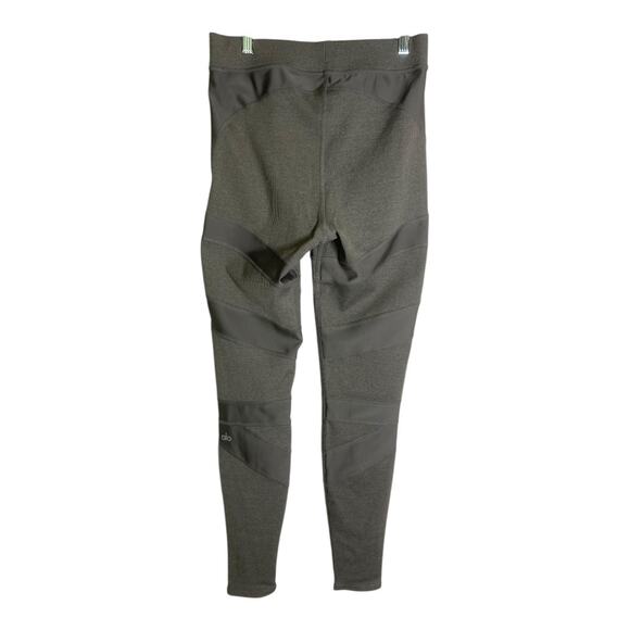 Alo Dark Green/Gray Leggings L - Picture 4 of 5
